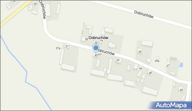 Dobruchów, Dobruchów, 40, mapa Dobruchów