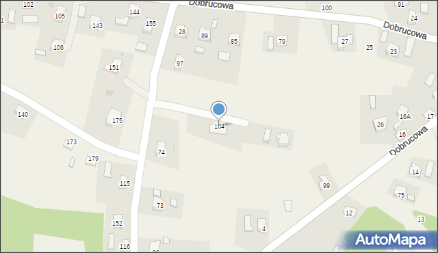 Dobrucowa, Dobrucowa, 104, mapa Dobrucowa