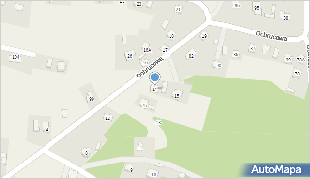 Dobrucowa, Dobrucowa, 14, mapa Dobrucowa