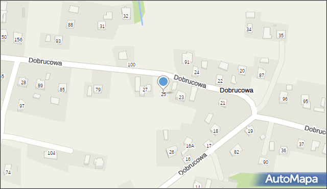Dobrucowa, Dobrucowa, 25, mapa Dobrucowa