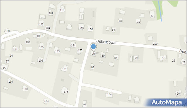 Dobrucowa, Dobrucowa, 28, mapa Dobrucowa