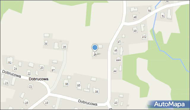 Dobrucowa, Dobrucowa, 45, mapa Dobrucowa