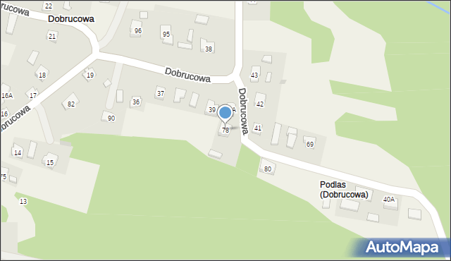Dobrucowa, Dobrucowa, 78, mapa Dobrucowa