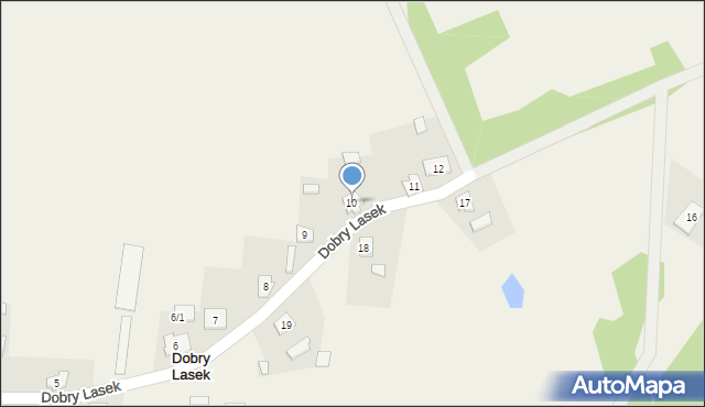 Dobry Lasek, Dobry Lasek, 10, mapa Dobry Lasek