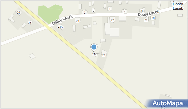 Dobry Lasek, Dobry Lasek, 23c, mapa Dobry Lasek