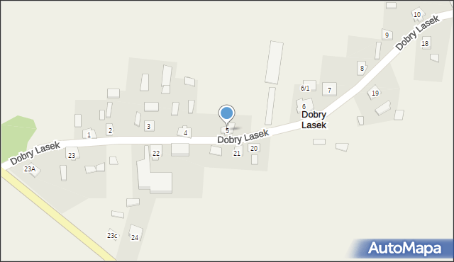 Dobry Lasek, Dobry Lasek, 5, mapa Dobry Lasek