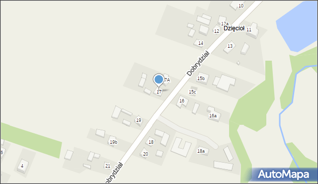 Dobrydział, Dobrydział, 17, mapa Dobrydział