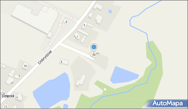 Dobrydział, Dobrydział, 8a, mapa Dobrydział