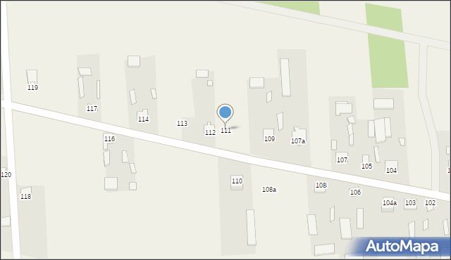 Dobryń Duży, Dobryń Duży, 111, mapa Dobryń Duży