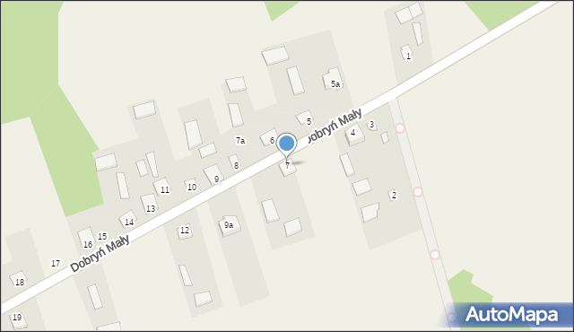 Dobryń Mały, Dobryń Mały, 7, mapa Dobryń Mały