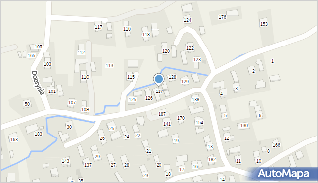 Dobrynia, Dobrynia, 127, mapa Dobrynia