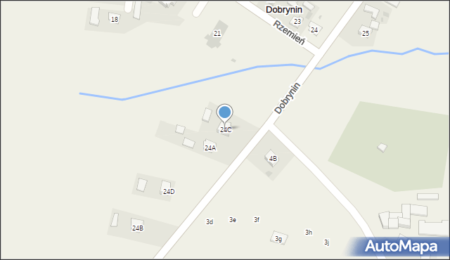 Dobrynin, Dobrynin, 24C, mapa Dobrynin