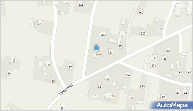 Dobrynin, Dobrynin, 32, mapa Dobrynin
