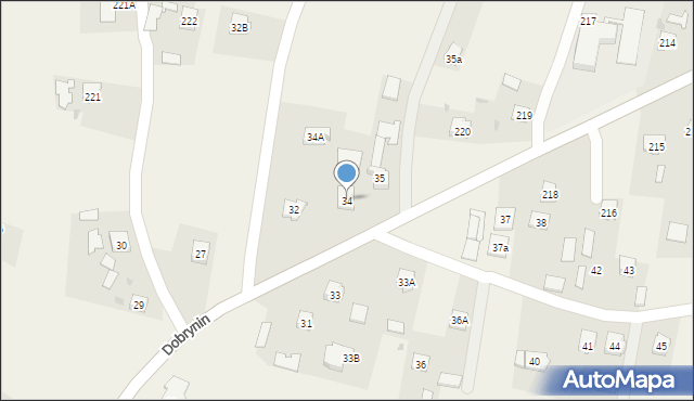 Dobrynin, Dobrynin, 34, mapa Dobrynin