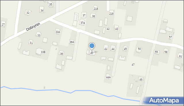 Dobrynin, Dobrynin, 40, mapa Dobrynin