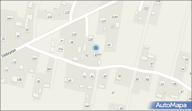 Dobrynin, Dobrynin, 43, mapa Dobrynin