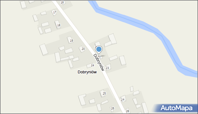 Dobryniów, Dobryniów, 22, mapa Dobryniów