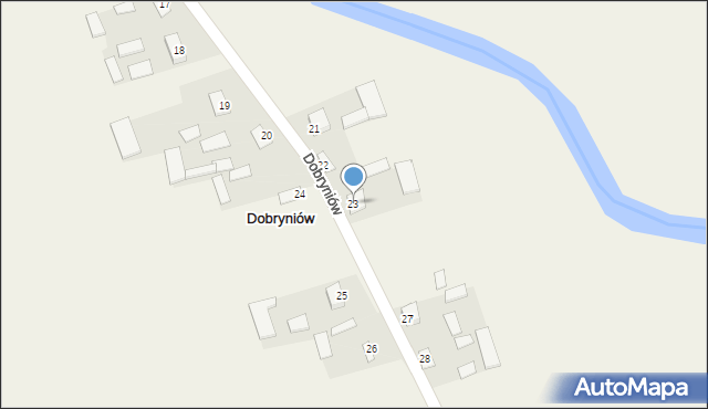 Dobryniów, Dobryniów, 23, mapa Dobryniów