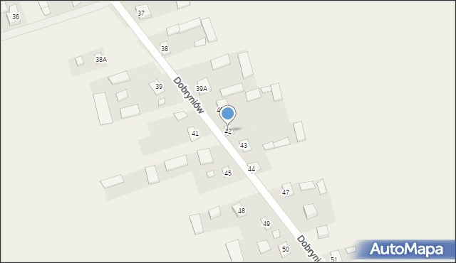 Dobryniów, Dobryniów, 42, mapa Dobryniów