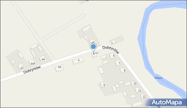 Dobryniów, Dobryniów, 5, mapa Dobryniów