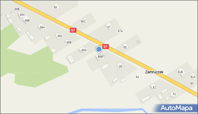 Dobrzankowo, Dobrzankowo, 85B, mapa Dobrzankowo