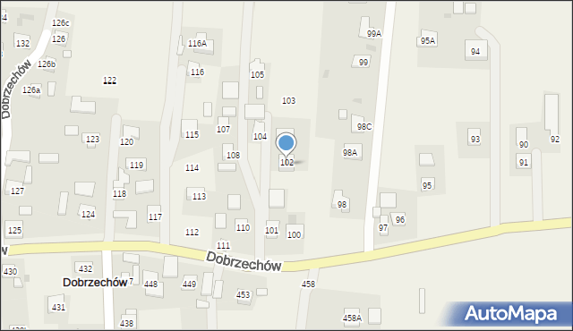 Dobrzechów, Dobrzechów, 102, mapa Dobrzechów
