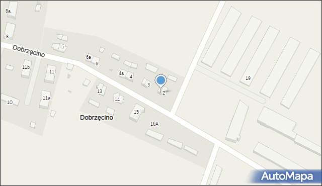 Dobrzęcino, Dobrzęcino, 2a, mapa Dobrzęcino