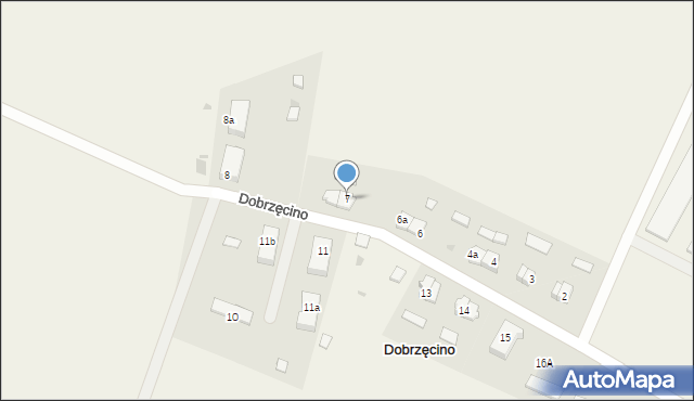 Dobrzęcino, Dobrzęcino, 7, mapa Dobrzęcino