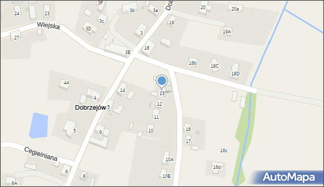 Dobrzejów, Dobrzejów, 13, mapa Dobrzejów