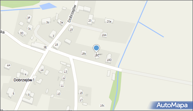 Dobrzejów, Dobrzejów, 18C, mapa Dobrzejów