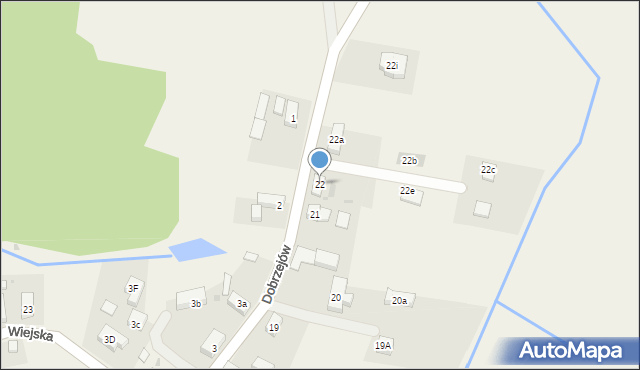 Dobrzejów, Dobrzejów, 22, mapa Dobrzejów