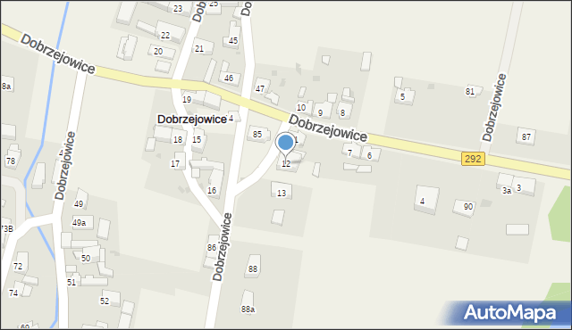 Dobrzejowice, Dobrzejowice, 12, mapa Dobrzejowice