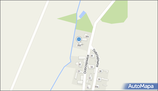 Dobrzejowice, Dobrzejowice, 36a, mapa Dobrzejowice