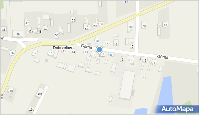 Dobrzelów, Dobrzelów, 12a, mapa Dobrzelów