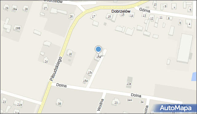Dobrzelów, Dobrzelów, 15a, mapa Dobrzelów