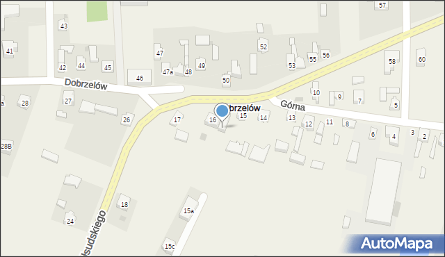 Dobrzelów, Dobrzelów, 16a, mapa Dobrzelów