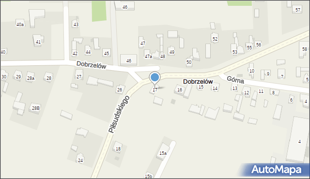 Dobrzelów, Dobrzelów, 17, mapa Dobrzelów