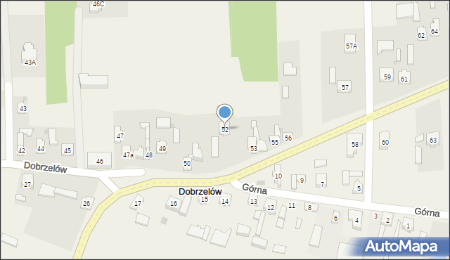 Dobrzelów, Dobrzelów, 52, mapa Dobrzelów