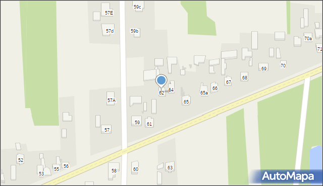 Dobrzelów, Dobrzelów, 62, mapa Dobrzelów