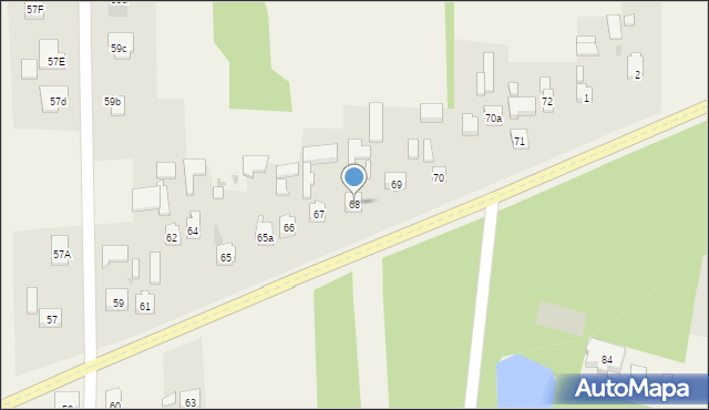 Dobrzelów, Dobrzelów, 68, mapa Dobrzelów