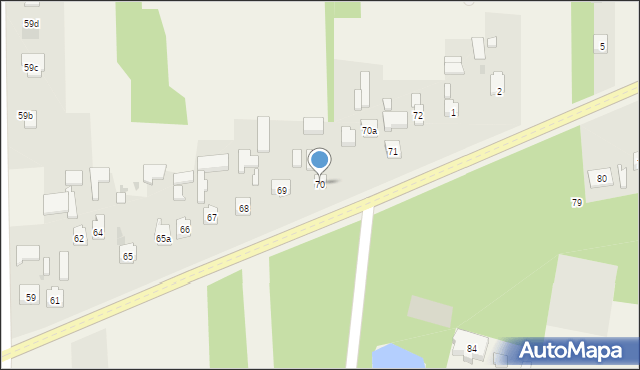 Dobrzelów, Dobrzelów, 70, mapa Dobrzelów