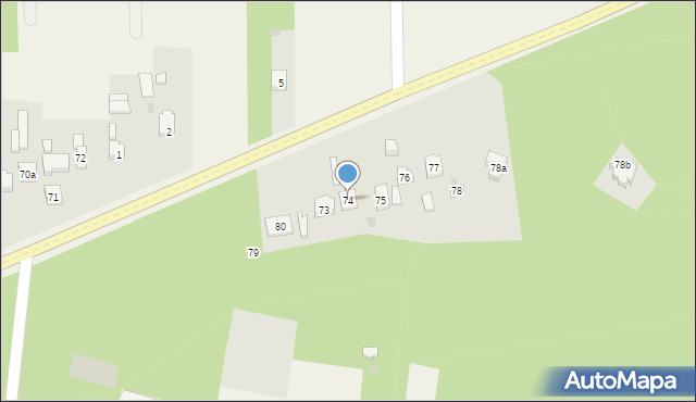 Dobrzelów, Dobrzelów, 74, mapa Dobrzelów