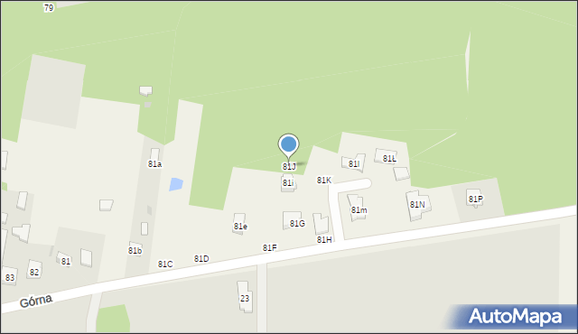 Dobrzelów, Dobrzelów, 81J, mapa Dobrzelów