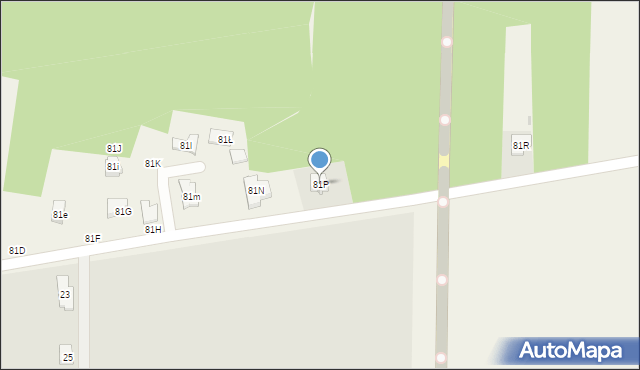 Dobrzelów, Dobrzelów, 81P, mapa Dobrzelów