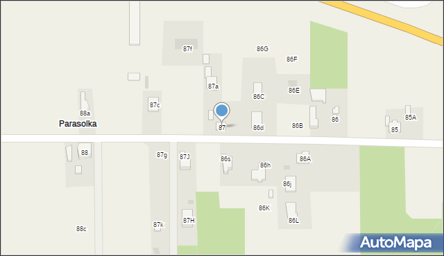 Dobrzelów, Dobrzelów, 87, mapa Dobrzelów