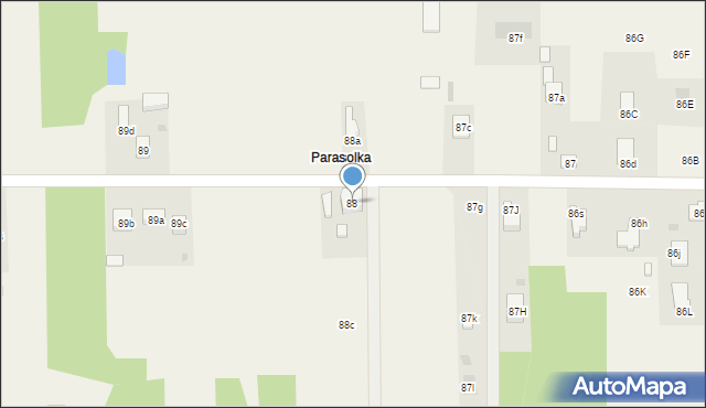 Dobrzelów, Dobrzelów, 88, mapa Dobrzelów