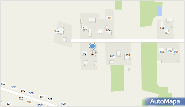 Dobrzelów, Dobrzelów, 91A, mapa Dobrzelów