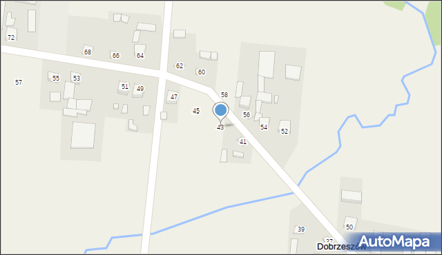 Dobrzeszów, Dobrzeszów, 43, mapa Dobrzeszów