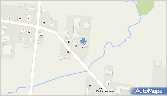 Dobrzeszów, Dobrzeszów, 52, mapa Dobrzeszów