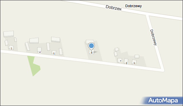 Dobrzewy, Dobrzewy, 6, mapa Dobrzewy